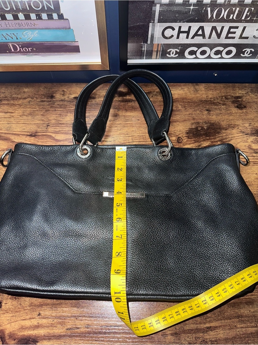 Longchamp Black Pebbled Leather Tote Bag - Picture 15 of 15